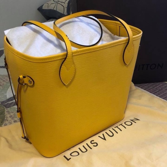 louis vuitton yellow epi bag